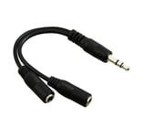 3.5mm Male to 2 Female Jack Headphone Audio Y Splitter Cable Adapter