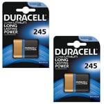 2 x Duracell 245 2CR5 6V Ultra Lithium Photo Battery CR245 DL245 EL2CR5