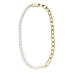 Collier Femme FOSSIL D-LINK JF04727710 Acier Inoxydable d'Or Perles