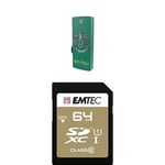 Pack Support de Stockage Rapide et Performant : Clé USB - 2.0 - Série Licence - Harry Potter Slytherin - 16 Go + Carte MicroSD - Gamme Elite Gold - Classe 10-64 GB