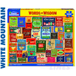 WORDS OF WISDOM 1000 pc super deluxe Jigsaw Puzzle WHITE MOUNTAIN 1607