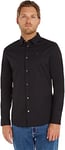 Tommy Jeans Chemise Homme TJM Original Manches Longues, Noir (Tommy Black), M