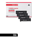 NOPAN-INK - x4 Toners - EP737 (CF283X) (Noir) - Compatible pour Canon i-SENSYS LBP-151 dw Canon i-SENSYS MF 210 Series Canon i-SENSYS MF 211 Canon i-SENSYS MF 212 w Canon i-SENSYS MF 216 n Canon i-SE