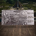 Jurassic World Limited Edition .999 Silver Plated Mosasaurus Attraction Ticket