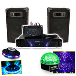 IBIZA DJ-300 Kit de sonorisation DISCO 480W + jeux de lumières