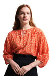 'Orla Kiely' Printed Balloon Sleeve Blouse