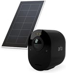 Arlo Caméra de Surveillance Ultra 2 Spotlight + Panneau Solaire, WiFi, sans Fil, Vidéo 4K HDR, Vision Nocturne, Champ de Vision 180°, Batterie 6 Mois, Inclus 90 Jours Arlo Secure, SmartHub requis