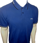 HUGO BOSS POLO SHIRT PAUL CURVED LOGO STRETCH SLIM FIT BLUE 50469245 SIZE 2XL