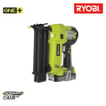 Cloueur de finition RYOBI 18V OnePlus - 1 batterie LithiumPlus 2.0Ah - 1 chargeur rapide R18N18G-120S