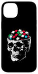 Coque pour iPhone 14 Plus Magic Cube Skull Vintage Illustration Magic Cube Lover