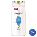 3x Pantene Shampooing 675 Ml. Classique