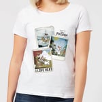 T-Shirt Femme La Reine des Neiges - Polaroid Olaf - Blanc - L - Blanc