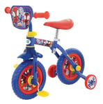 Spidey & His Amazing Friends 2-In-1 Training Toddler Bike - Convertible Training and Balance Bike for 2+ Years Girls & Boys with Removable Pedals and Stabilisers - Adjustable 10 Inches Bikes for Kids