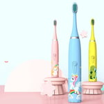 Kids Electric Toothbrush IP7 Waterproof Battery Powered Toothbrush Cute GF0