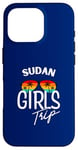 Coque pour iPhone 16 Pro Girls Trip Soudan Voyage Vacances Femmes Soudan