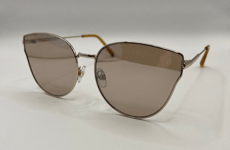 New Foster Grant Womens Gold Framed Designer Sunglasses - UV400 Rated