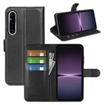 Sony Xperia 1 V Pu Wallet Case [Black]