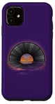 iPhone 11 Retro Vintage Vinyl Sunset Reflection LP Vinyl Record Case