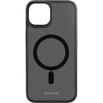 Momax iPhone 14 Plus (6.7) Hybrid Magnetic Case - Black Metal Ring Camera Protection - MagSafe Compatible - Light & Fit - 360 Degree Protection 4-Side Protection