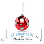 FEERIC Lights and Christmas - Boule DE Noel Verre 80MM Ho Ho Ho