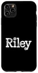 Coque pour iPhone 11 Pro Max Riley Nom personnalisé Fleur Botanique Femme Fille