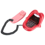 Ar‑5056 Multifunctional Red Large Tongue Shape Telephone Desk Phone Home D Set