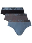 Emporio Armani3 Pack Briefs - Storm/Magnet/Black