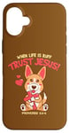 Coque pour iPhone 16 Plus When Life is Ruff Trust JESUS! - Jeu de mots amusant - Cadeau chrétien