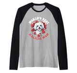 Maltese Dog Breed Pet World's Best Maltese Mom Raglan Baseball Tee