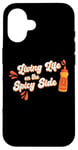 iPhone 16 Spicy Food Hot Chili Sauce Red Pepper Jalapeno Foodie Case