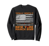 Astronomy Earth Moon Lunar Eclipse March 2025 New York Sweatshirt