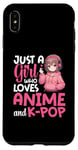 iPhone XS Max Just a Girl Who Loves Anime and K-Pop Anime Merch Japanese Case