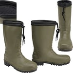 Brandit Homme Rain Boots Winter Botte Tactique et Militaire, Olive, 37 EU