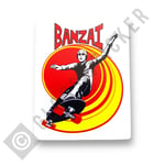 Banzai Skateboard Sticker Vintage Classic  1970s