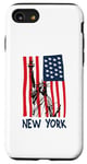 Coque pour iPhone SE (2020) / 7 / 8 New York Statue de la Liberté Drapeau USA Big Apple NYC