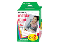 Fujifilm Instax Mini - Färgfilm För Snabbframkallning - Iso 800 - 10 Exponeringar - 2 Kassetter