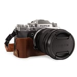 MegaGear MG1924 Étui en Cuir véritable pour Appareil Photo Fujifilm X-T4 Marron