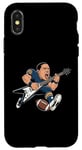 Coque pour iPhone X/XS Sunday Football Jeu de guitare Rock Roll pour adultes et enfants