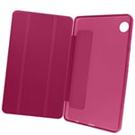 Étui pour Samsung Tab A9 Clapet Support Trois volets Mise en veille Avizar Fuchsia