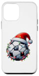 Coque pour iPhone 12 mini Futbol Chapeau de Noël pour baby-foot