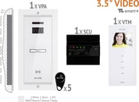 Bellcome VKM.P1FR.T3S4.BLW04 Interphone vidéo filaire Set complet 1 foyer blanc