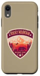 Coque pour iPhone XR Rocky Mountain National Park Colorado Design vieilli