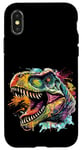 Coque pour iPhone X/XS T Rex Pop Art, Dinosaure