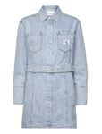 Calvin Klein Jeans Shirt Denim Dress Blå