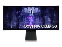 Samsung Odyssey OLED G8 S34BG850SU - OLED-monitor - Smart - spel - böjd - 34" - 3440 x 1440 UWQHD @ 175 Hz - 250 cd/m² - 1000000:1 - DisplayHDR 400 T