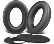 SoloWIT Protein Leather Earpads Cushions for Bose Headphones, Replacement Ear Pads for Bose QuietComfort 15 QC15 QC25 QC2 QC35/Ae2 Ae2i Ae2w/SoundTrue & SoundLink Around-Ear Series - Full Black