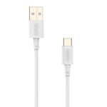 Câble USB C 18 W [1 M] Câble de charge rapide USB Type C 3A QC | Synchronisation des données pour Samsung Galaxy S22/S21/S20,Xiaomi 13/12/11,Redmi,Pixel,MacBook,Tablet | Blanc