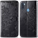 Coque pour Samsung Galaxy M11 / A11 Portefeuille Etui Housse Noir iMoshion