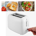 650W Toaster W/Double Wide Slots 6 Gears White Bread Machine For Home UK