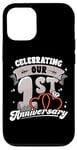 iPhone 12/12 Pro 1st Wedding Anniversary Celebrating 1 Year Matching Gift Case